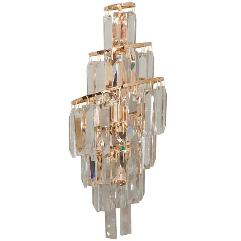 Бра Odeon Cascade Wall Lamp Gold 38 Прозрачное Стекло Золотой в Нижнем Новгороде | Loft Concept 