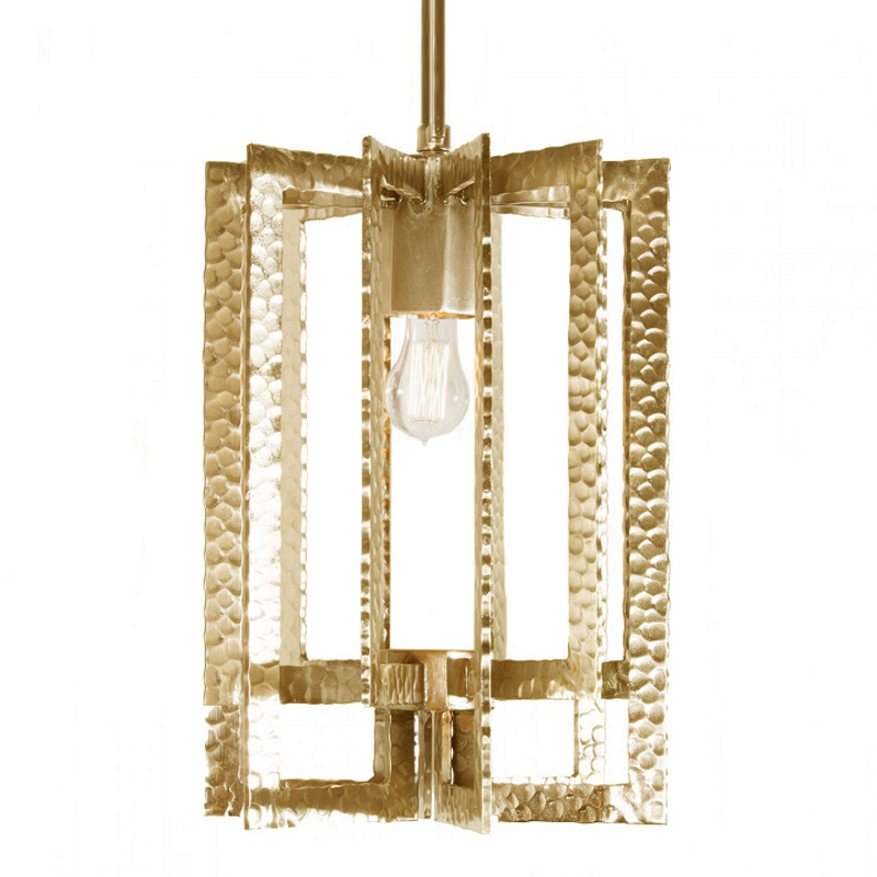 Подвесной Светильник Textured Cage Pendant Lamp gold Латунь в Нижнем Новгороде | Loft Concept 