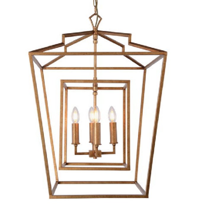 Подвесные светильники Darlana Lantern Chandelier Золотой в Нижнем Новгороде | Loft Concept 