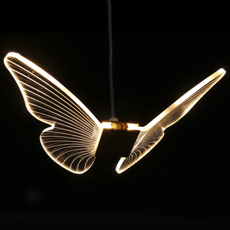 Butterfly Pendant Lamp D Глянцевое золото Прозрачный в Нижнем Новгороде | Loft Concept 