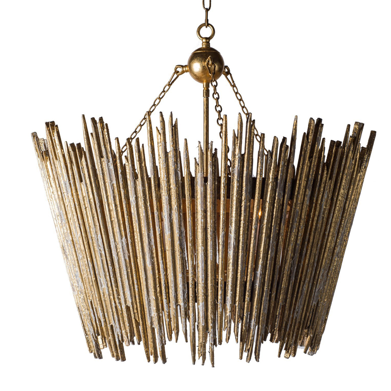 Люстра Ragna Golden Wooden Rods Chandelier Золотой в Нижнем Новгороде | Loft Concept 