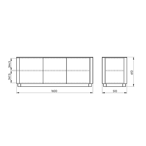Тумба молочного цвета с 3-мя дверцами Tammi  в Нижнем Новгороде