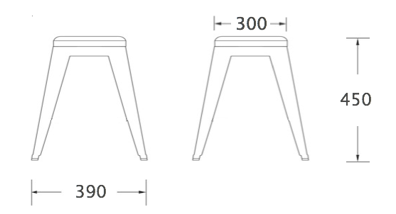 Кухонный стул Tolix Kitchen Stool 45 в Нижнем Новгороде