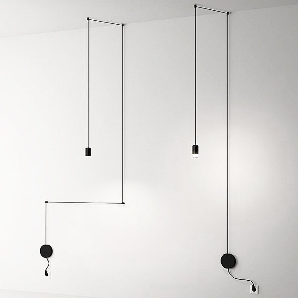 Vibia Wireflow Free-Form 0347 pendant lamp Черный в Нижнем Новгороде | Loft Concept 