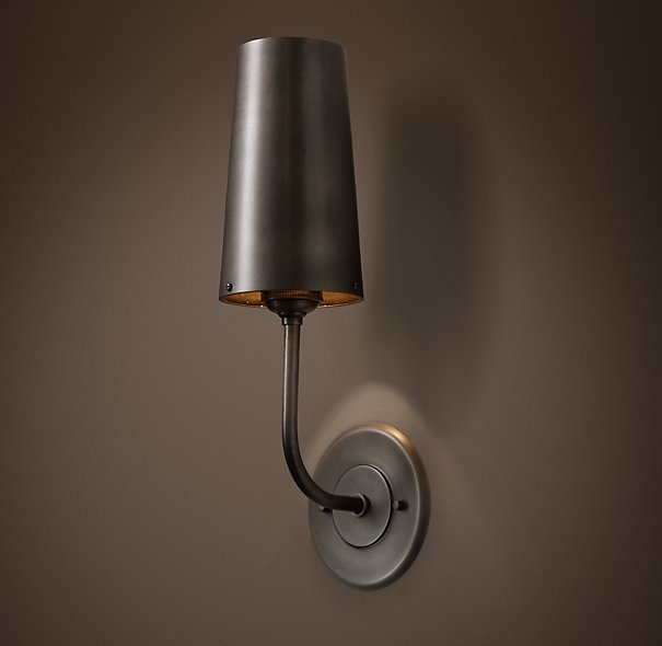 Бра RH Modern Taper Sconce with Metal Shade  в Нижнем Новгороде | Loft Concept 