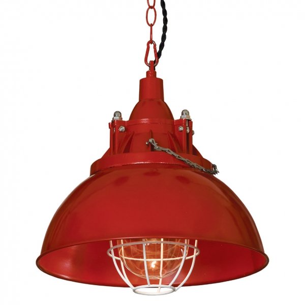 Подвесной светильник Firefighter Helmet Pendant Red Красный в Нижнем Новгороде | Loft Concept 