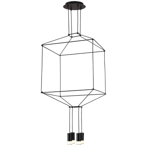 Vibia Wireflow Chandelier 0311 LED Suspension lam Черный в Нижнем Новгороде | Loft Concept 