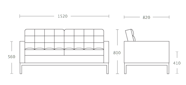 Диван Florence Knoll Settee в Нижнем Новгороде