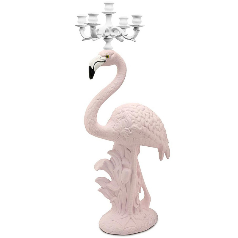 Подсвечник Candleholder Flamingo Bisc. White Pink Белый Розовый в Нижнем Новгороде | Loft Concept 