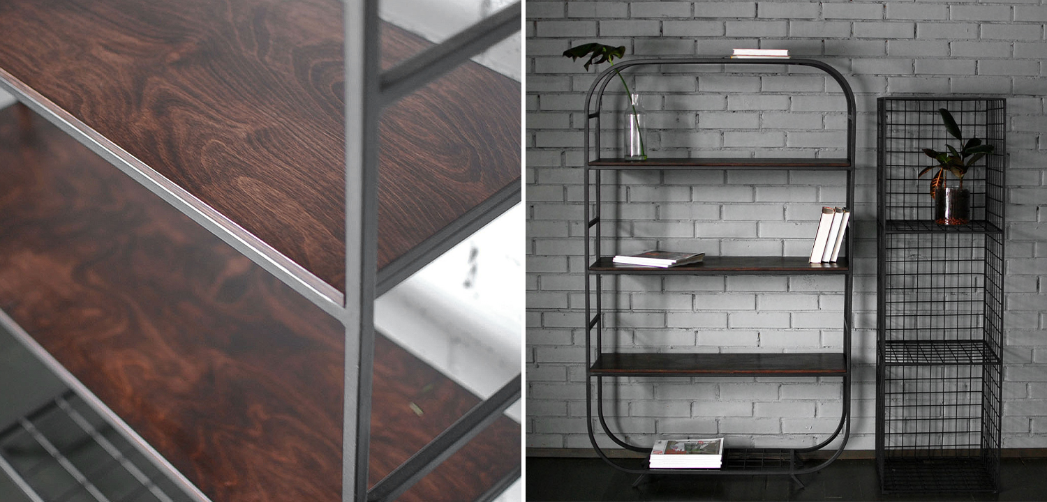 Стеллаж Martine Industrial Metal Rust Rack - фото