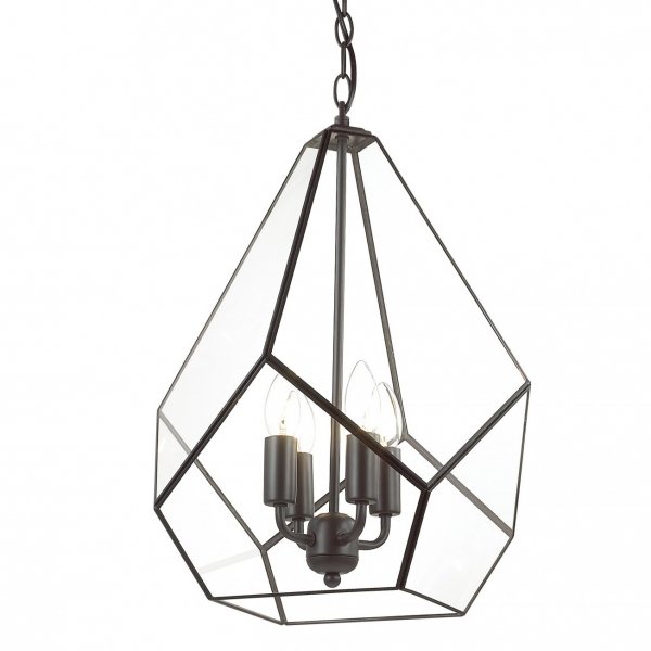 Люстра Geometry Glass Light Pendant Transparent 4 Прозрачный в Нижнем Новгороде | Loft Concept 