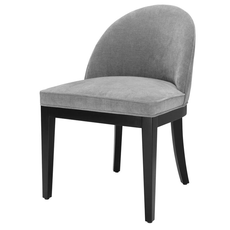 Стул Eichholtz Dining Chair Fallon grey Серый Черный в Нижнем Новгороде | Loft Concept 