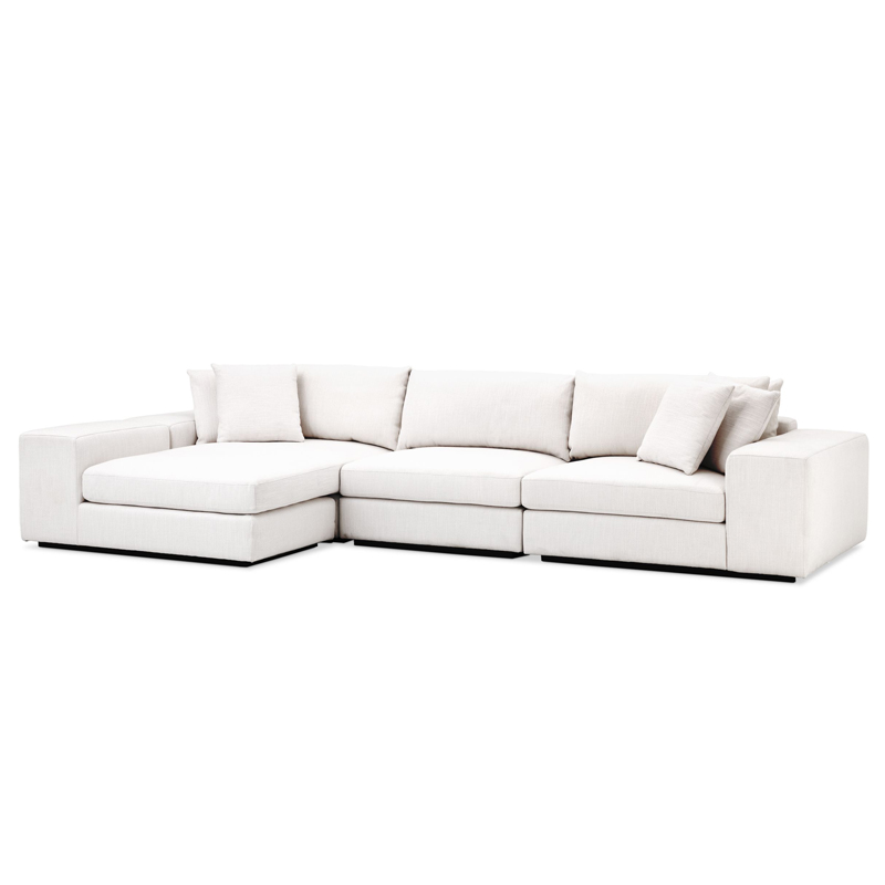 Диван Eichholtz Sofa Vista Grande Lounge white Белый Черный в Нижнем Новгороде | Loft Concept 