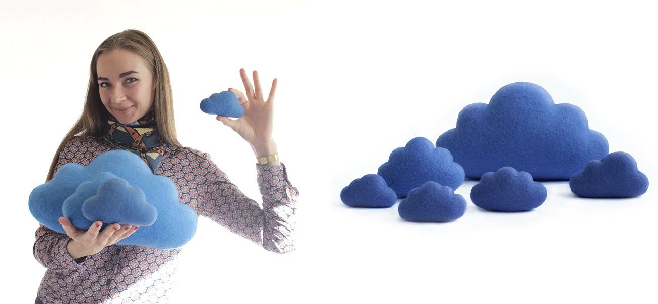 Подушка из Валяной Шерсти "Облако" - фото №1