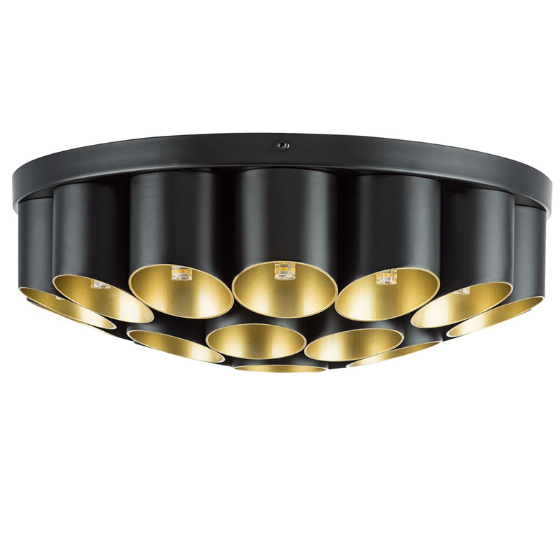 Потолочный светильник Garbi Black Pipe Organ Ceiling Lamp 22 Черный Золотой в Нижнем Новгороде | Loft Concept 