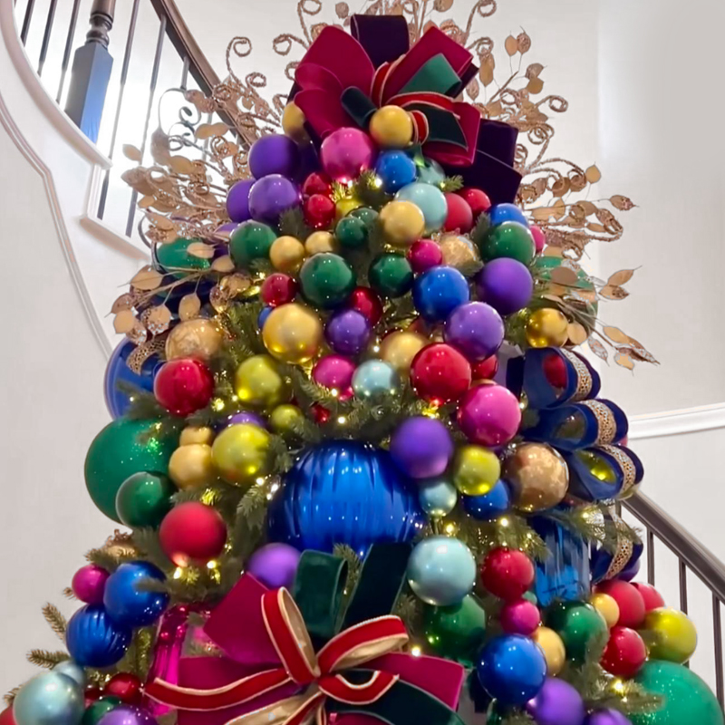 Дизайнерская Елка с Разноцветными шарами Christmas tree colorful balls Мульти в Нижнем Новгороде | Loft Concept 