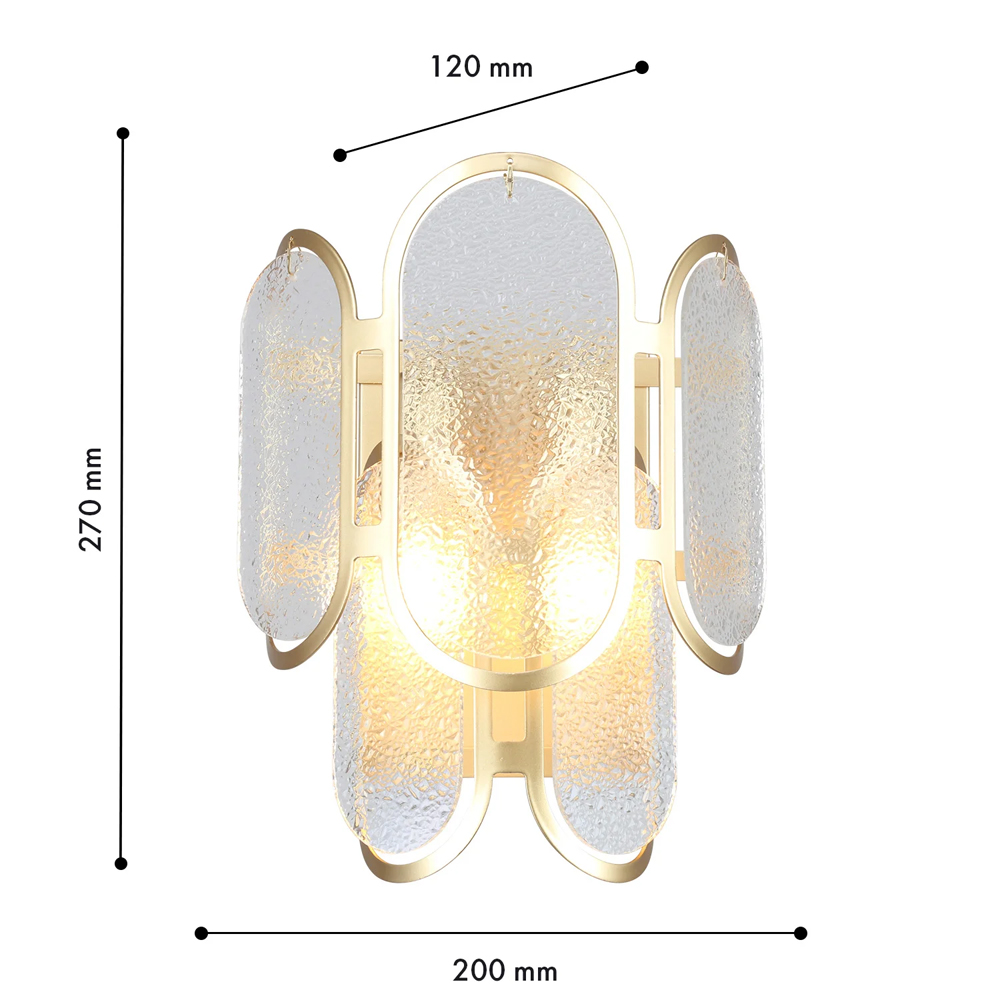 Бра из овальных элементов из непрозрачного стекла Conformation в Нижнем Новгороде