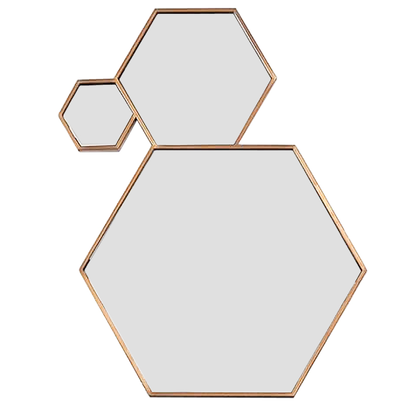 Зеркало Hexagons Mirror Бронза в Нижнем Новгороде | Loft Concept 