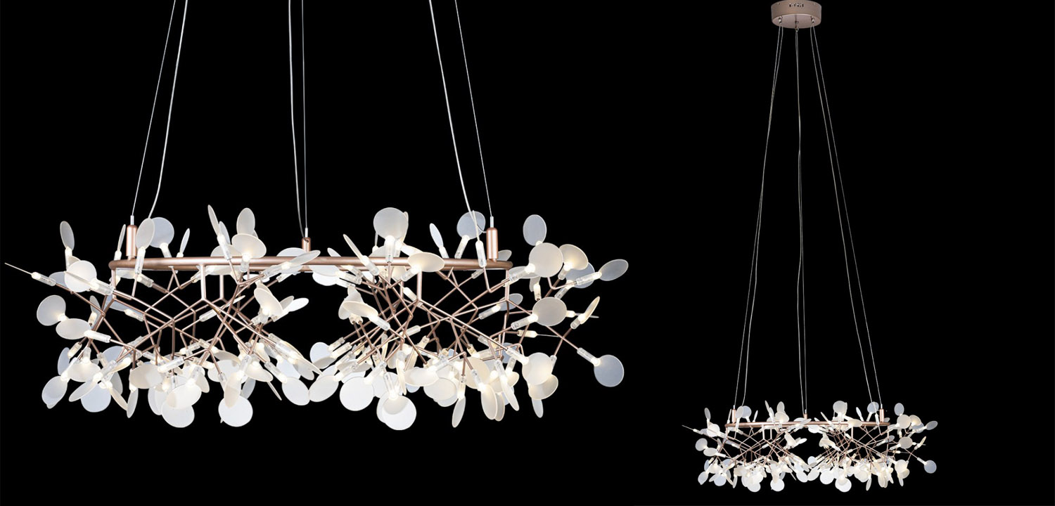 Люстра Heracleum rose gold 100 - фото №1