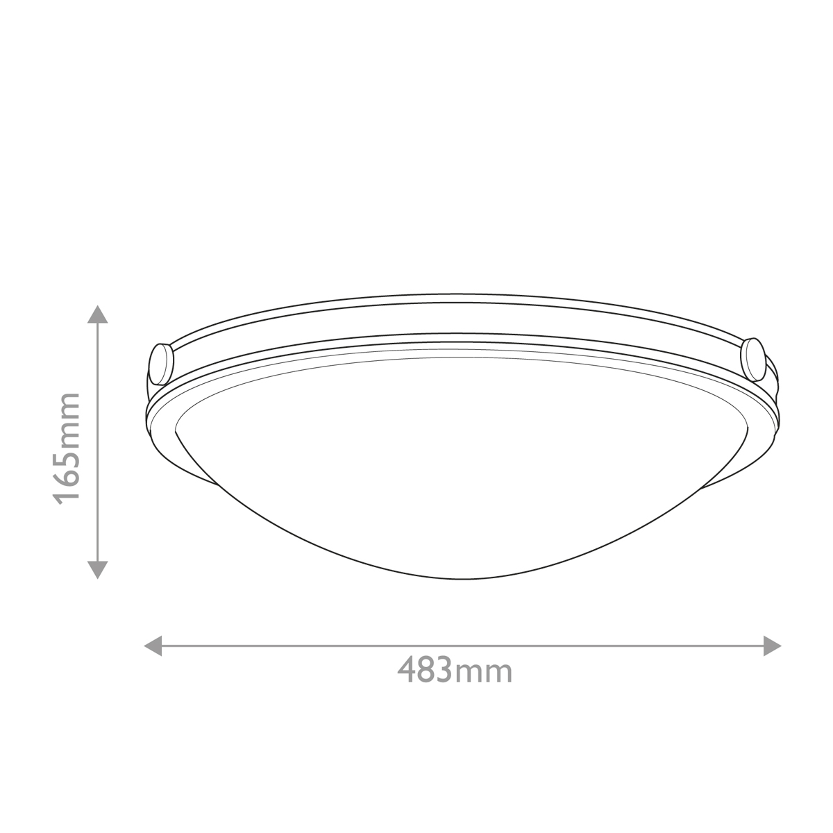 Потолочный светильник в форме неглубокой чаши с белым плафоном Hinkley в Нижнем Новгороде