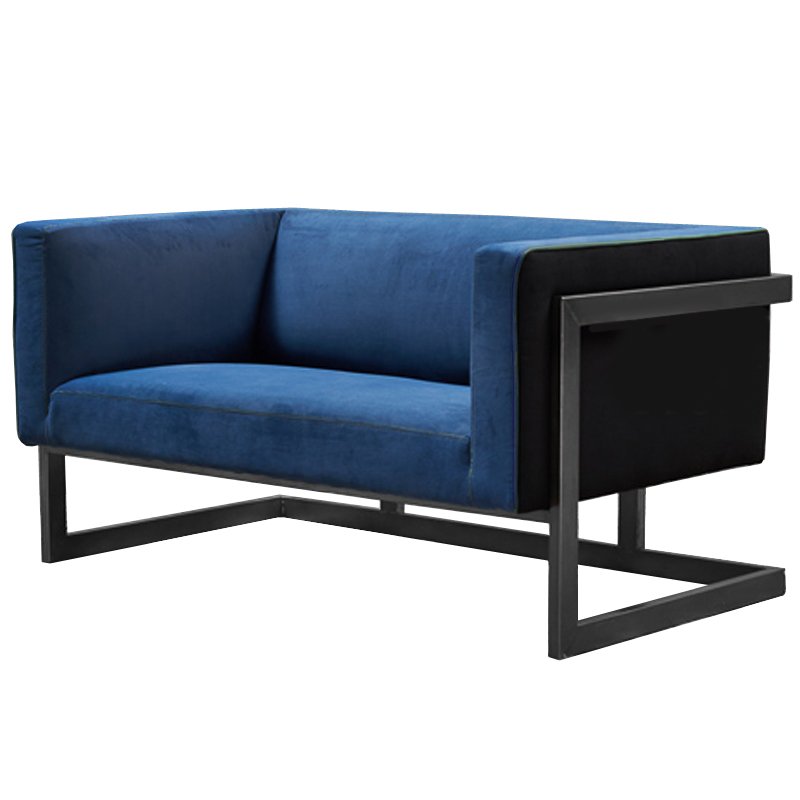 Диван Cube Blue Loveseat Sofa Синий в Нижнем Новгороде | Loft Concept 