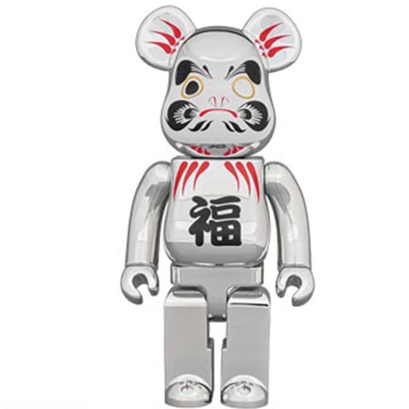 Статуэтка Bearbrick Daruma Silver Серебряный Черный Красный в Нижнем Новгороде | Loft Concept 