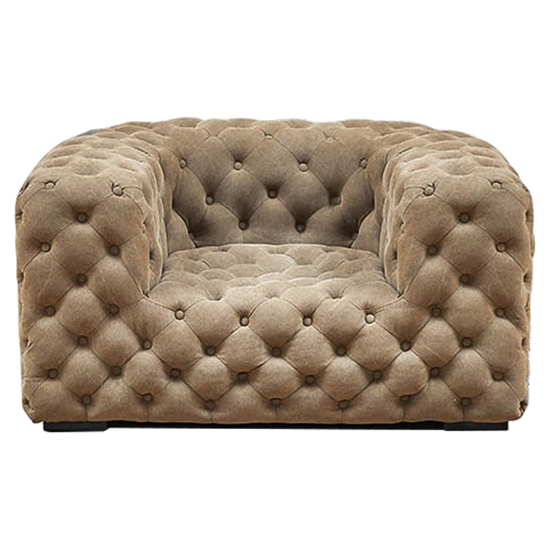 Кресло Soho Tufted Beige Armchair Бежевый в Нижнем Новгороде | Loft Concept 