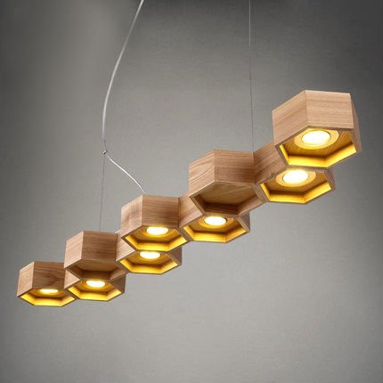 Люстра Honeycomb 7 Loft Wooden Ecolight  в Нижнем Новгороде | Loft Concept 