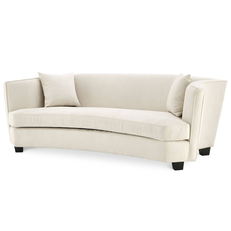 Диван Eichholtz Sofa Jiulietta 3 ivory ( слоновая кость ) Черный в Нижнем Новгороде | Loft Concept 