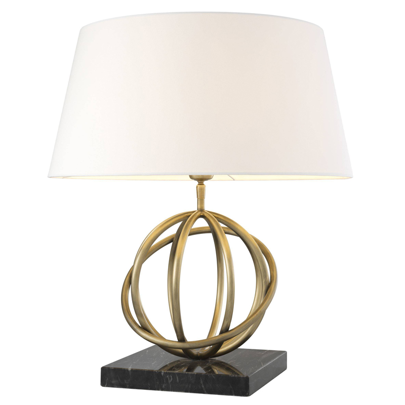 Настольная лампа Eichholtz Table Lamp Edition Белый Черный Латунь Античная полированная в Нижнем Новгороде | Loft Concept 