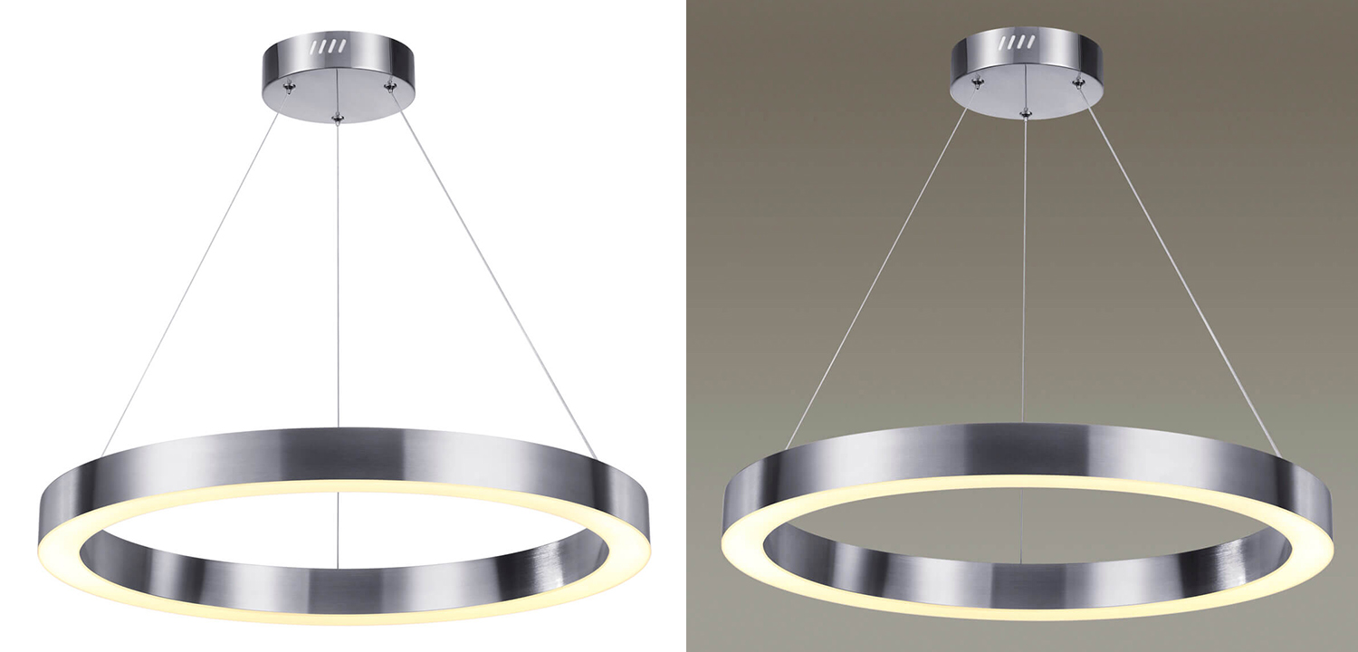 Подвесной светильник Nickel Ribbon Ring 60 - фото