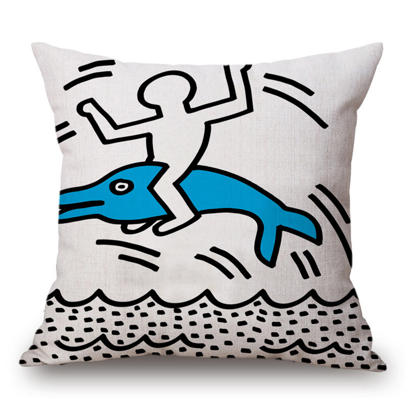 Подушка Keith Haring 13 Мульти в Нижнем Новгороде | Loft Concept 