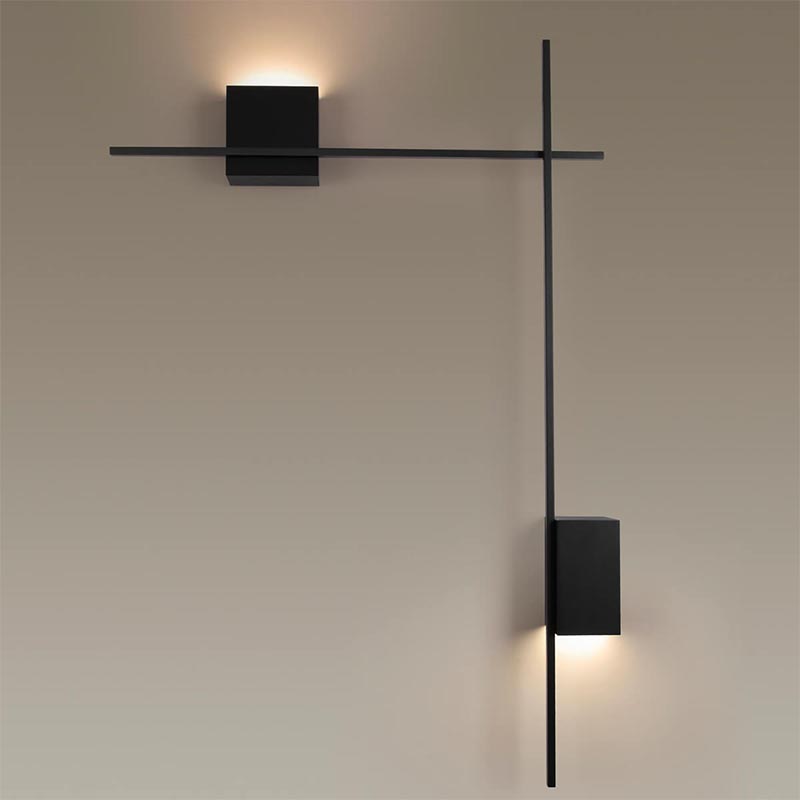 Бра Blocks Wall Light Black Angle Черный в Нижнем Новгороде | Loft Concept 