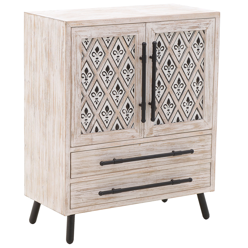 Комод Jerrick Provence Chest of Drawers Черный Бежево-серый в Нижнем Новгороде | Loft Concept 