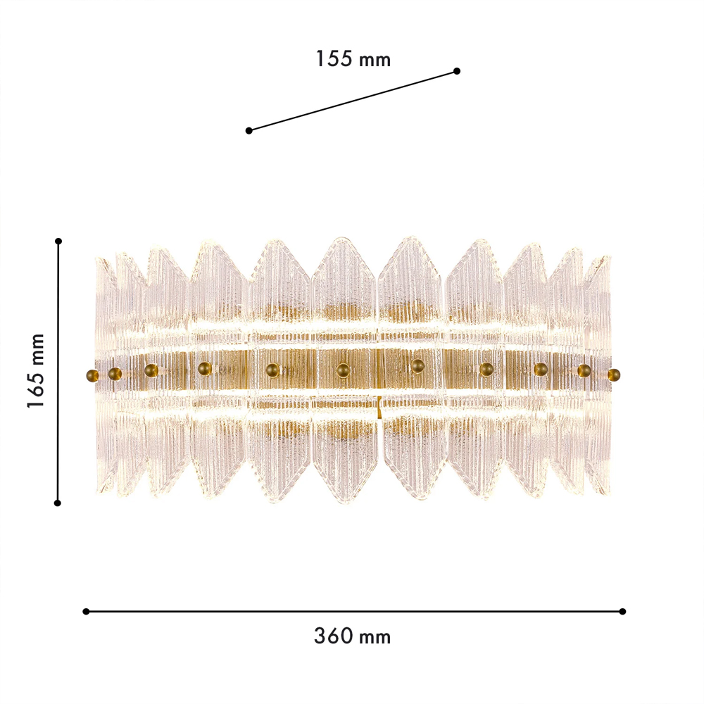 Бра с декоративными элементами в виде лепестков Round Light Flashing в Нижнем Новгороде