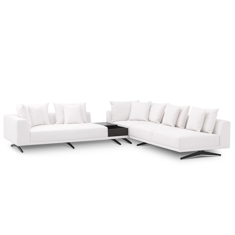 Диван Eichholtz Sofa Endless White Белый Темная бронза в Нижнем Новгороде | Loft Concept 