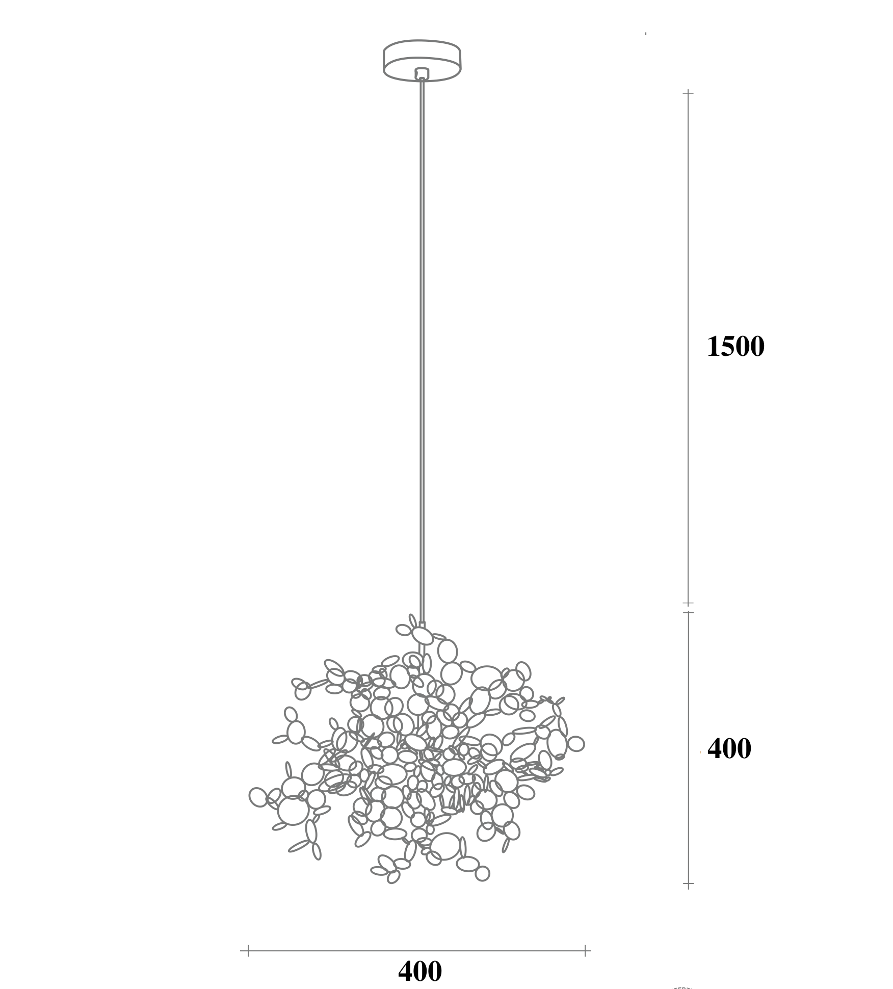 Люстра Terzani Argent Suspension Pendant lamp 40 Gold в Нижнем Новгороде