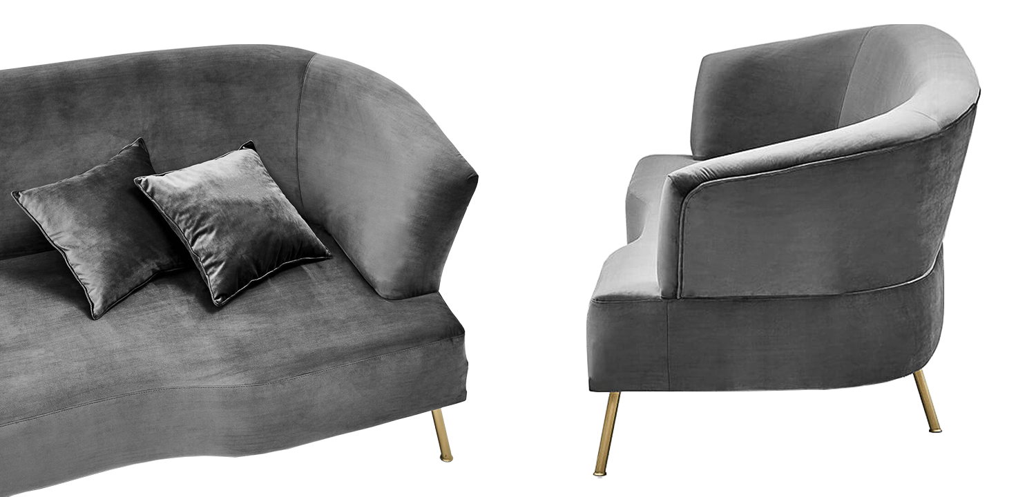 Диван Isis Sofa Gray - фото