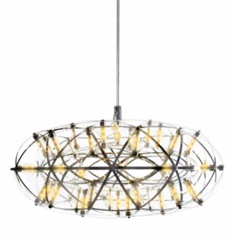 Люстра Moooi 3D Sphere Oval Yellow lamp S Хром в Нижнем Новгороде | Loft Concept 