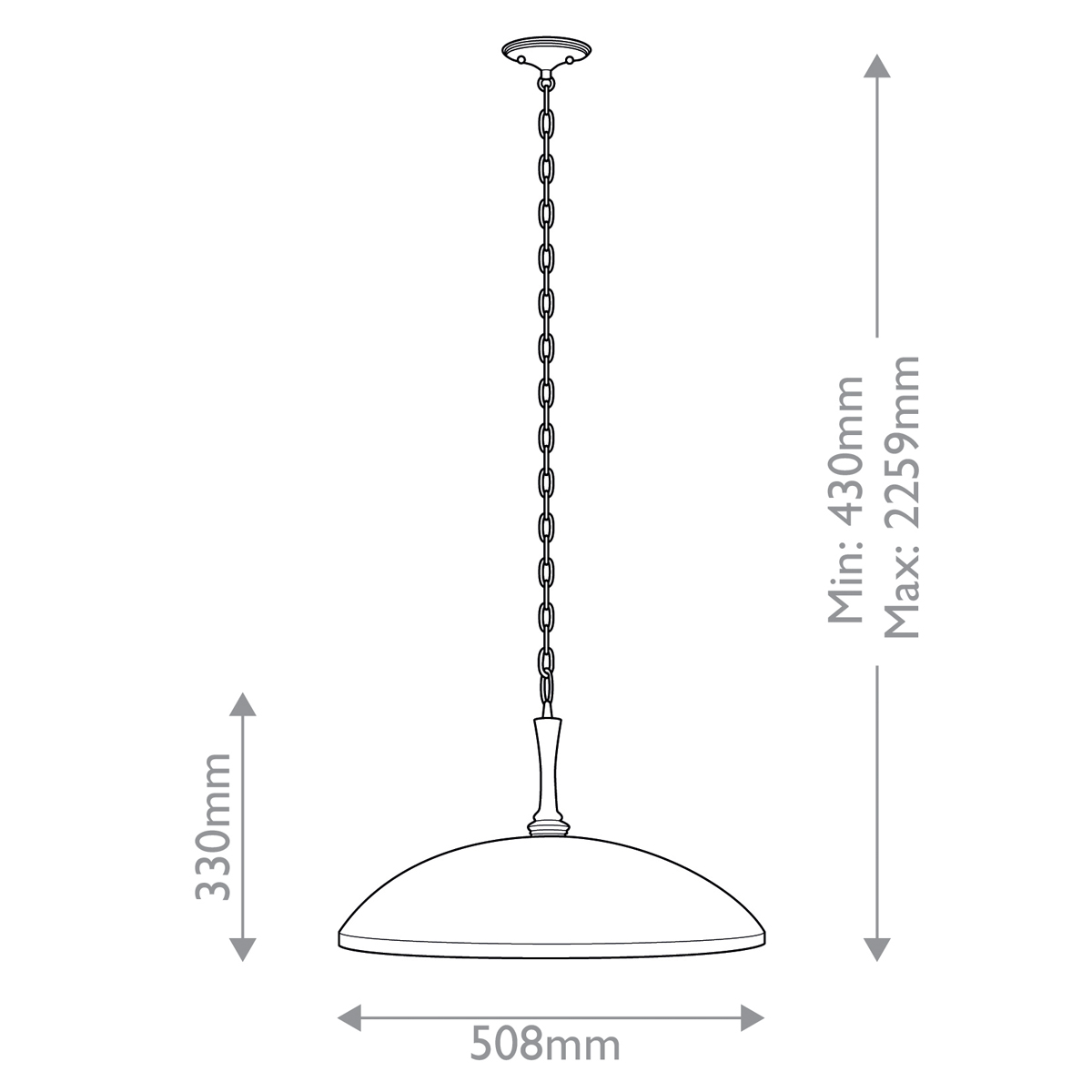 Подвесной светильник с широким куполообразным плафоном Kichler в Нижнем Новгороде