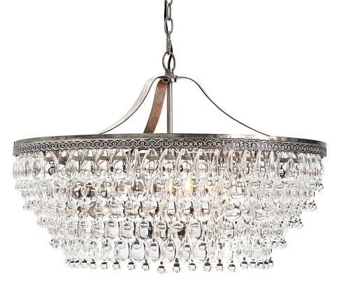 Люстра Clarissa Glass Drop Petite Round Chandelier Темная бронза винтаж в Нижнем Новгороде | Loft Concept 