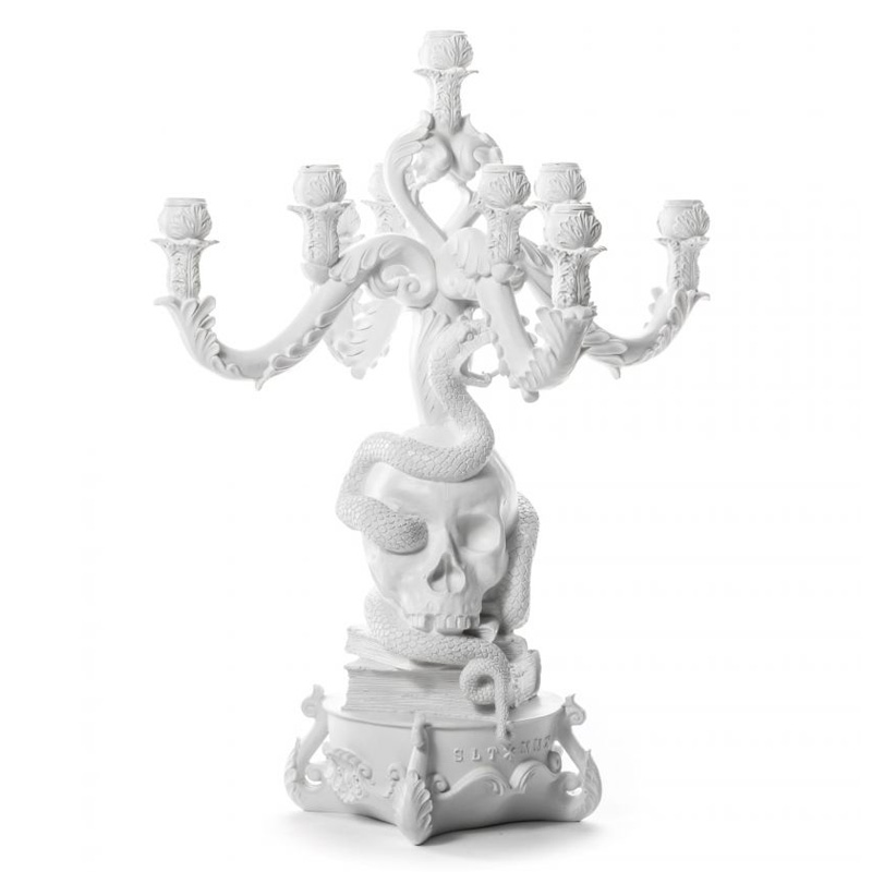 Подсвечник Seletti Giant Burlesque Skull White Белый в Нижнем Новгороде | Loft Concept 