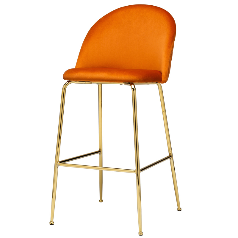 Барный стул Vendramin Bar Stool terracotta Терракотовый Глянцевое золото в Нижнем Новгороде | Loft Concept 