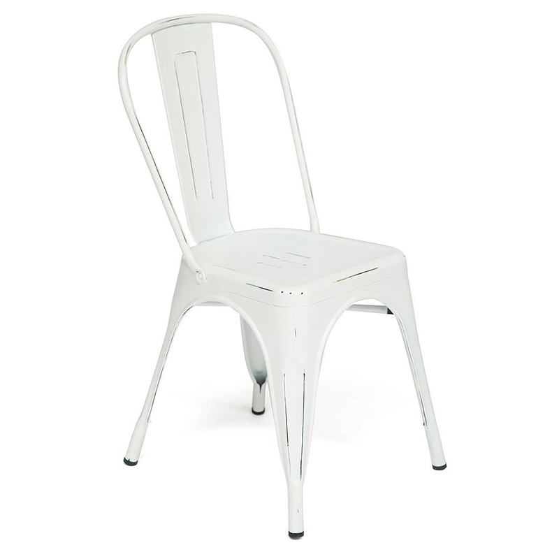 Стул Tolix butter white metal chair Молочный в Нижнем Новгороде | Loft Concept 