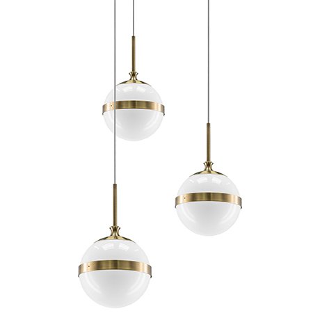 Подвесной светильник Peggy Single Pendant Light 3 Gold Белый Бронза в Нижнем Новгороде | Loft Concept 