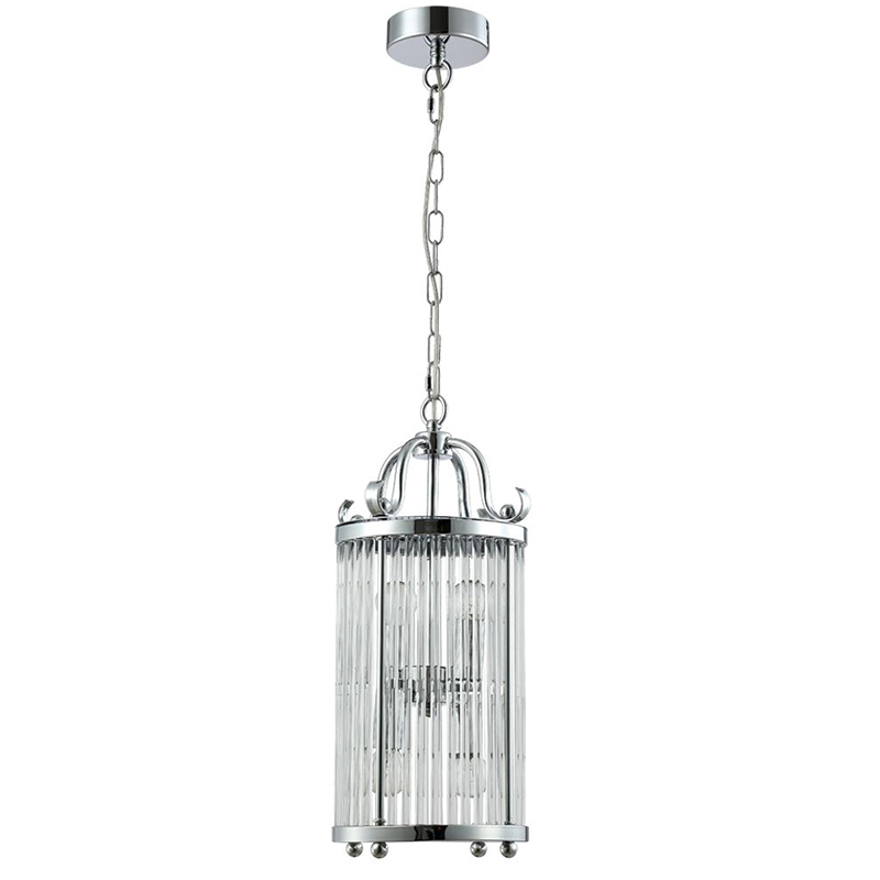 Подвесной светильник Gorden Chrome Hanging Lamp Прозрачное Стекло Хром в Нижнем Новгороде | Loft Concept 