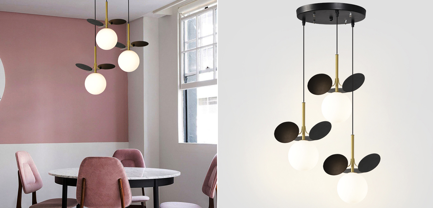 Люстра MATISSE Circle Trio black - фото