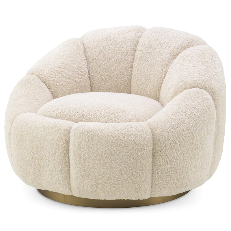 Кресло Eichholtz Swivel Chair Inger Brisbane Cream Кремовый в Нижнем Новгороде | Loft Concept 