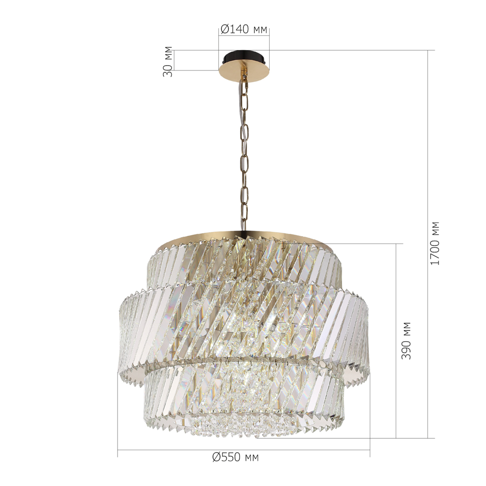 Люстра круглая в классическом обрамлении Light Connoisseurs Beauty в Нижнем Новгороде