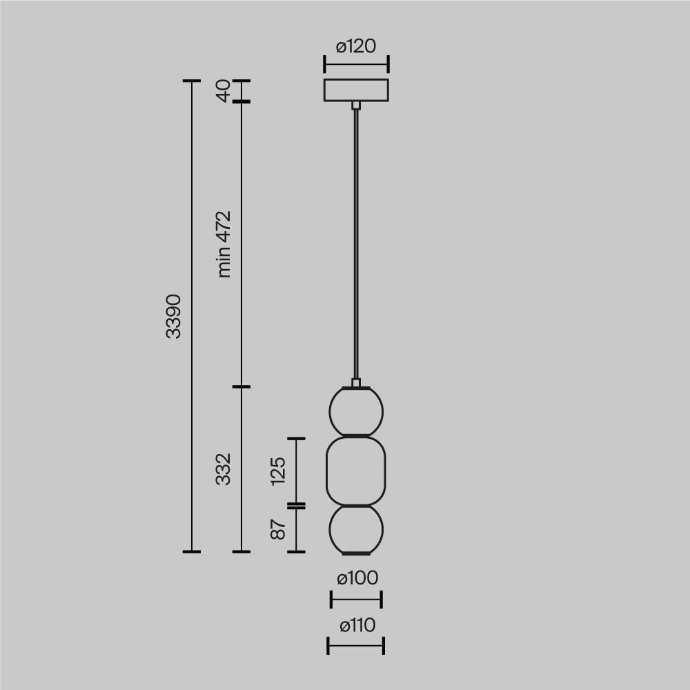 Подвесной светильник Trio outline в Нижнем Новгороде